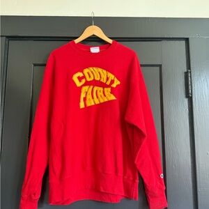Champion Red County Fair Crewneck size XL